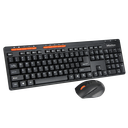 Combo de teclado + mouse wireless Meetion Mt-4100 en español, negro