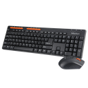 Combo de teclado + mouse wireless Meetion Mt-4100 en español, negro