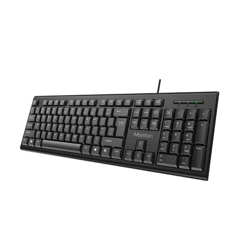 Teclado Usb estandad Meetion K100 negro en español 