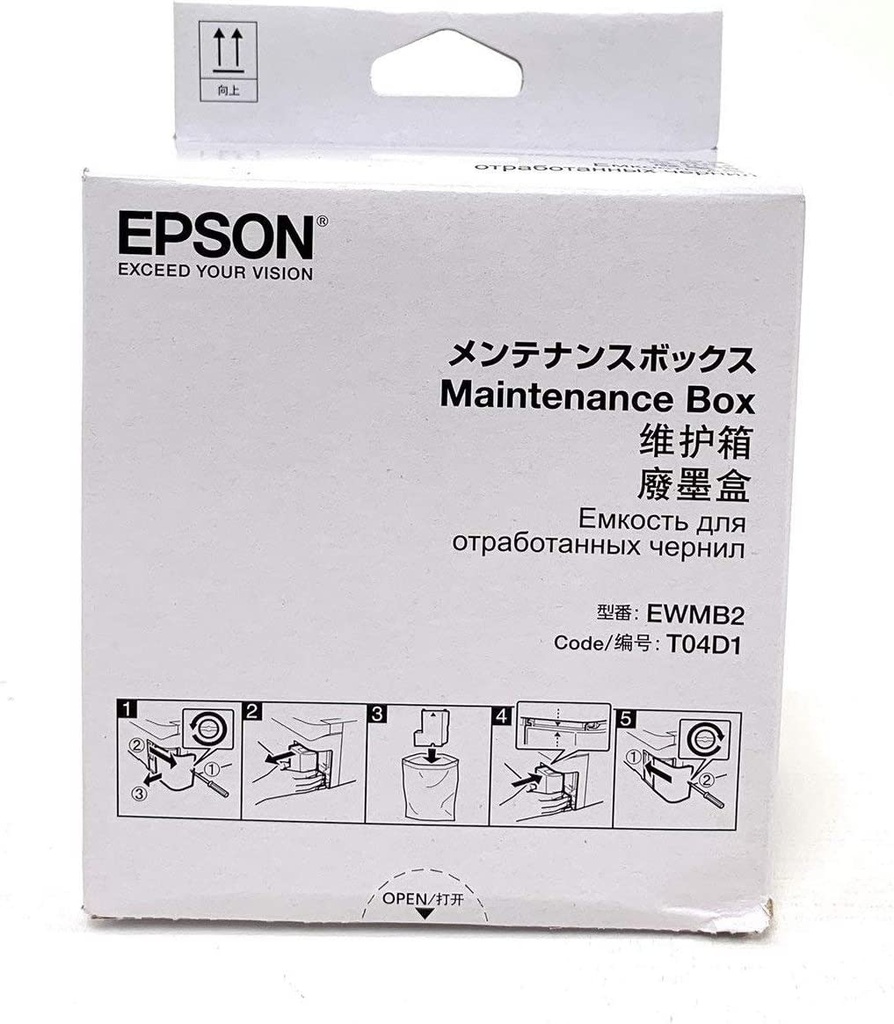 Caja de mantenimiento Original Epson L6170 L6270 L6171 L6190 L6290 L14150 M1170 M1180 M2170 M2180 M3170 M3180 T04D1 