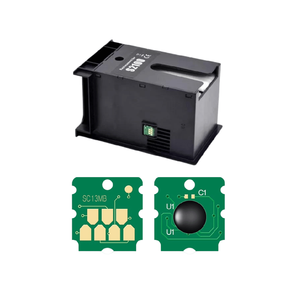 Combo Caja de mantenimiento generica + 2 Chips para caja de mantenimiento Epson F570, F571, T3170, T3170M , T3170X S2100