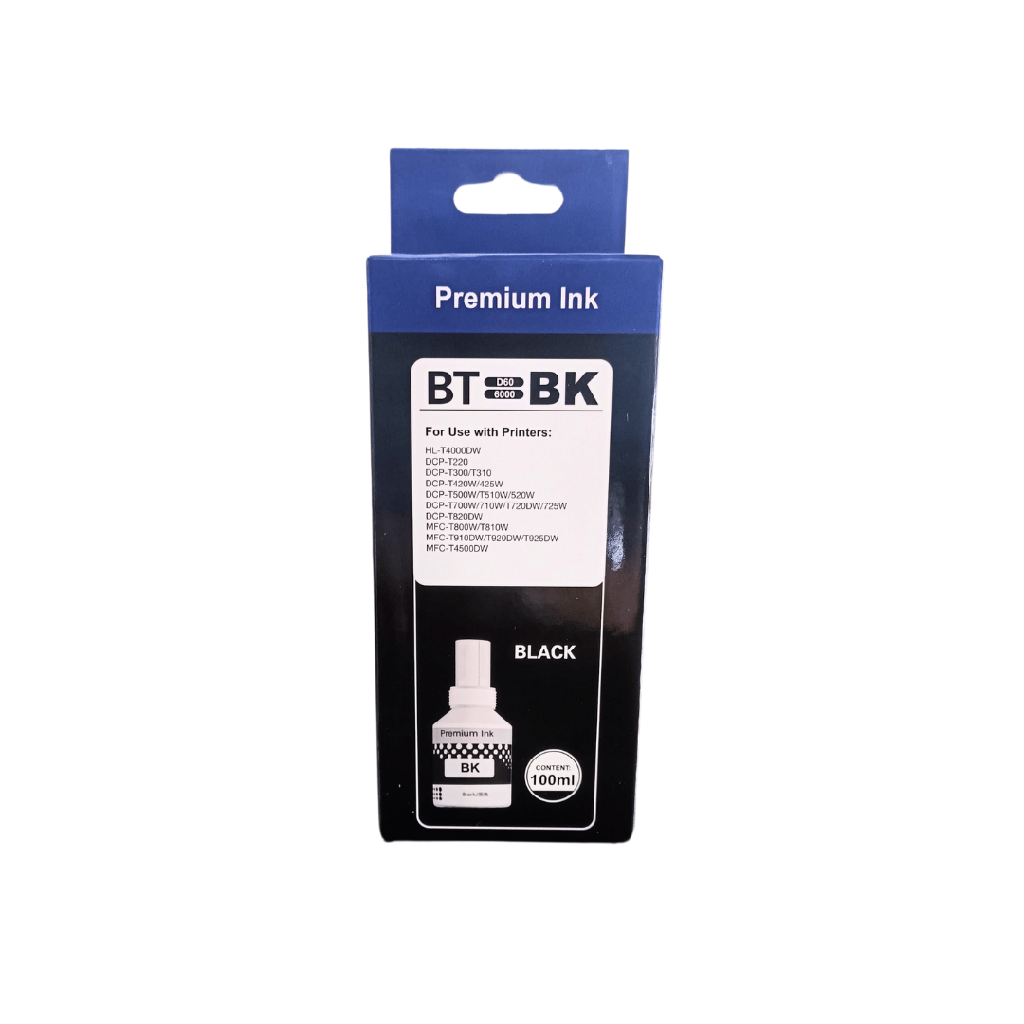 Tinta Generica Brother Serie T Negro 100ml D60 / 6000