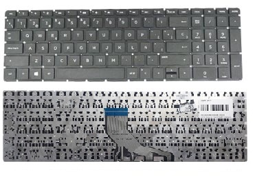 Teclado genérico Hp Pavilion 15-DA 15-DB 15-DW 15-CN Gaming 15-CX 250 G7 255 G7 15-CS 15-CR 15-CW 15-EC 15-GW Negro español, sin marco, enter horizontal