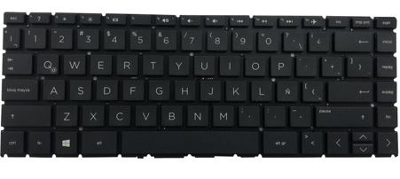 Teclado genérico HP 14-CK 14-CM 14-CD 14-CE 14-MA 14-DQ 240 G7 14-DH NEGRO ESPAÑOL ENTER HORIZONTAL