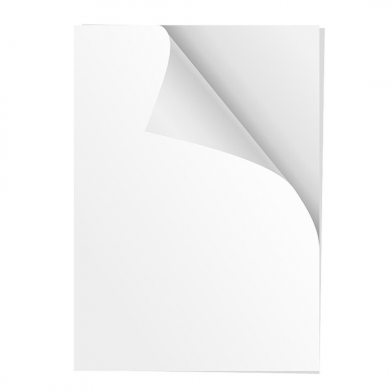 Papel Adhesivo Glossy, 120 gramos, tamaño Carta, 20 hojas.