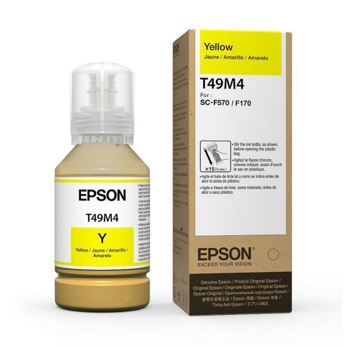 Tinta Sublimacion Epson T49M4 Amarillo, compatible con impresoras Epson F570, F171, 140ml