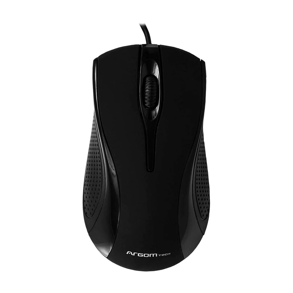 Mouse Alámbrico Óptico Argom Classic 800DPI Negro ARG-MS-0022