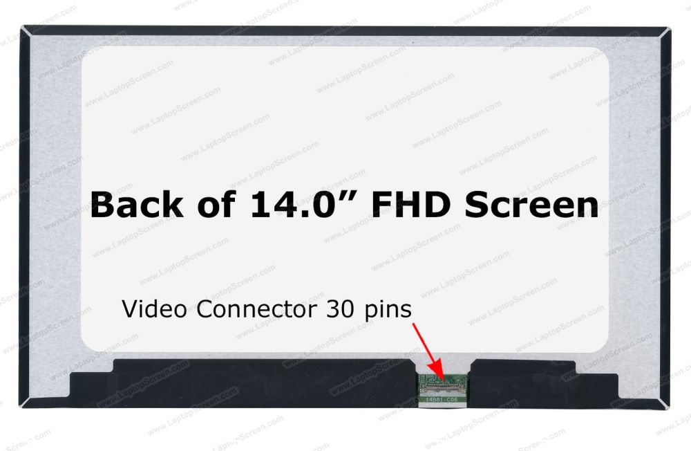 Pantalla 14.0 pulgadas B140HAN06.9 1920 X 1080 sin sujetadores 30 Pines conector placa integrada