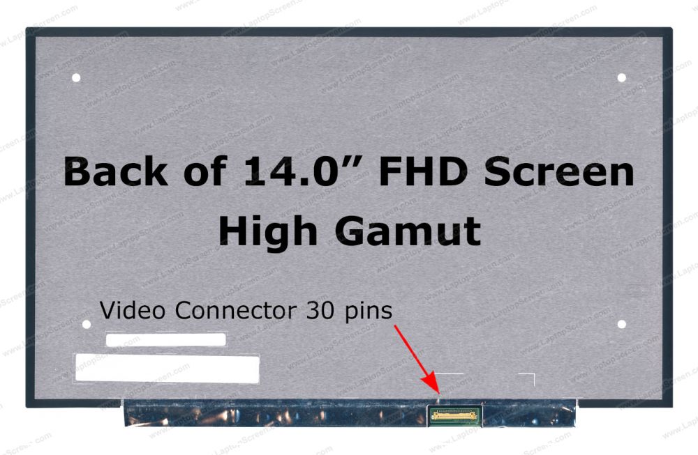 Pantalla 14.0 pulgadas N140HCG-EQ1 REV.C1 1920 X 1080 sin sujetadores 30 Pines