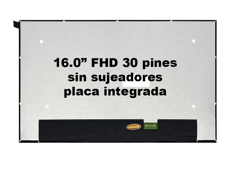 Pantalla 16.0 pulgadas NV160WUM-N45 1920 X 1200 sin sujetadores 30 Pines, placa integrada