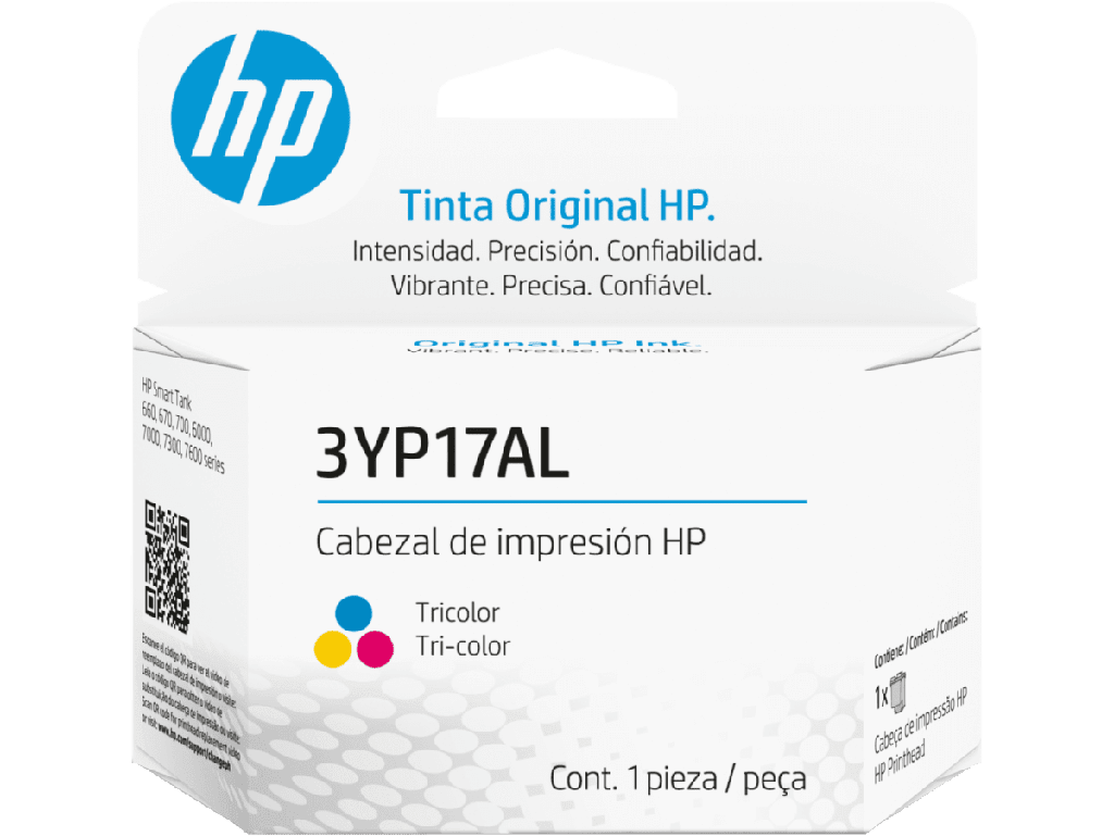 Cabezal Color HP 3YP17AL compatible con impresoras Hp Smart tank