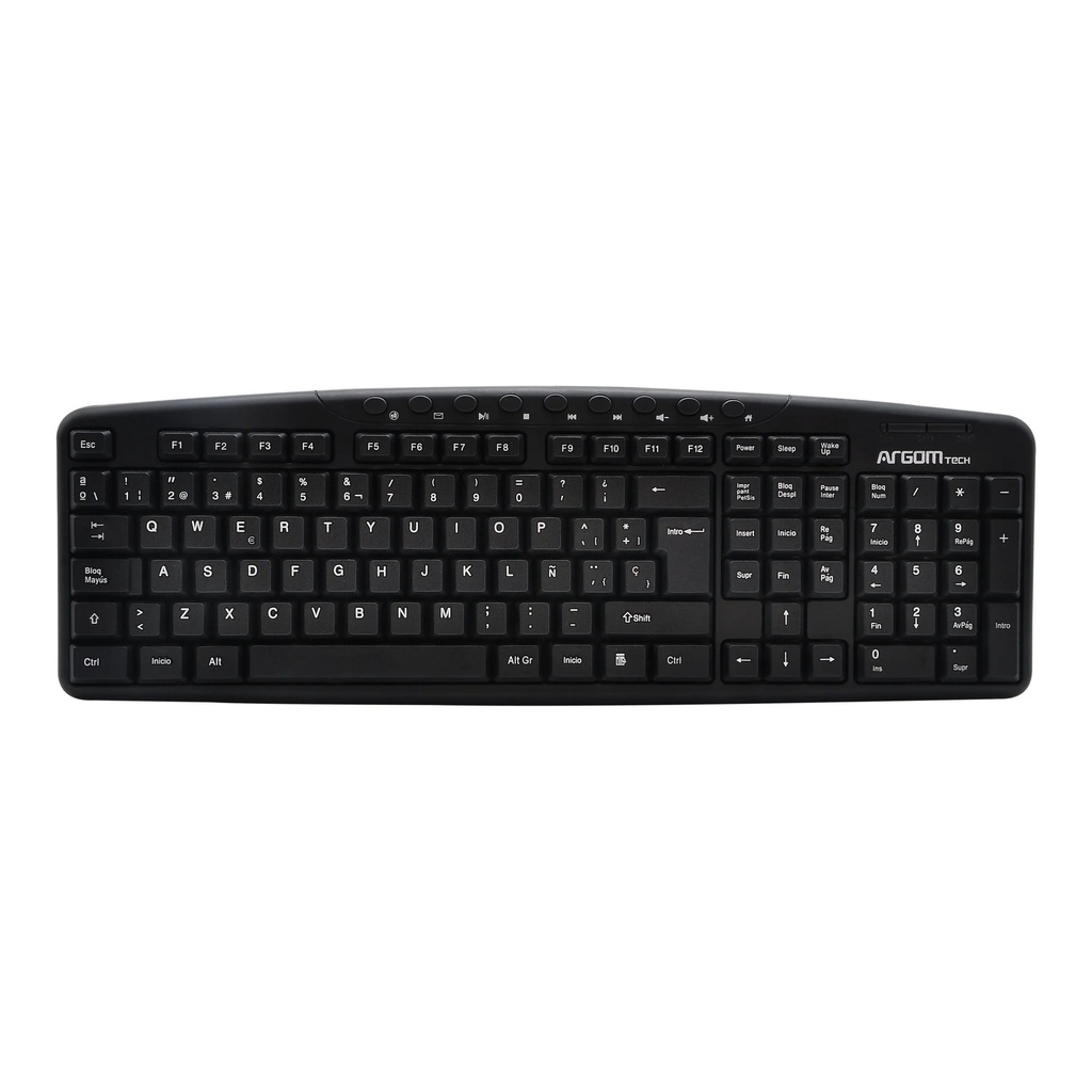 Teclado Argom español multimedia, conexion Usb ARG-KB-7807