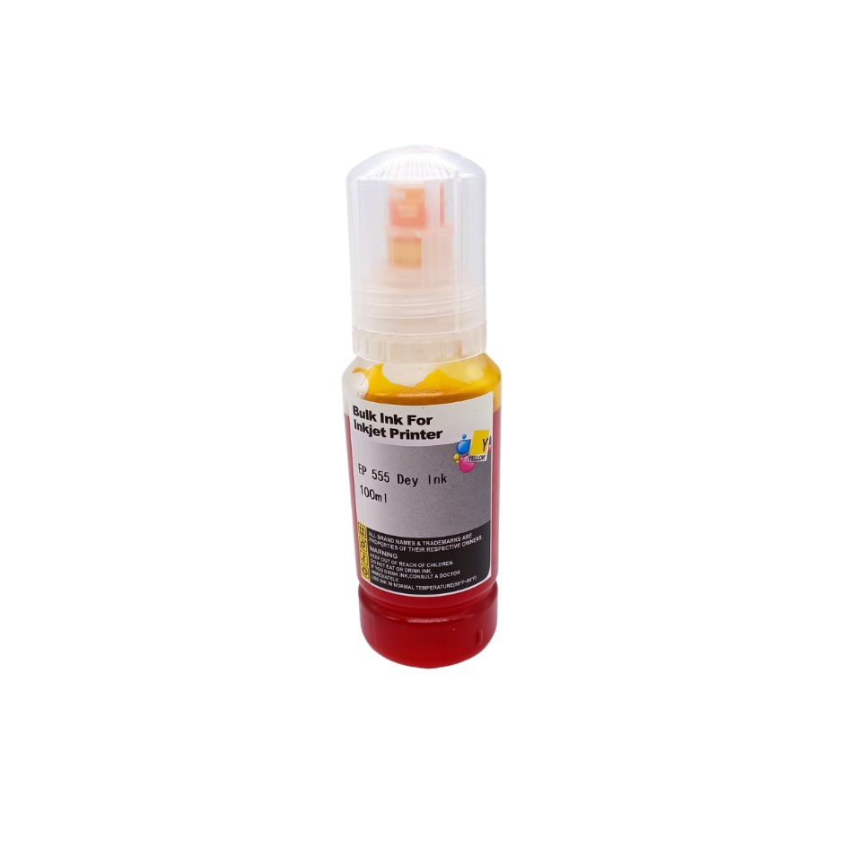 Tinta generica Dye Amarillo, codigo E-555 de 100ml sin caja