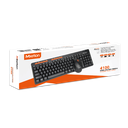 Combo de teclado + mouse wireless Meetion Mt-4100 en español, negro