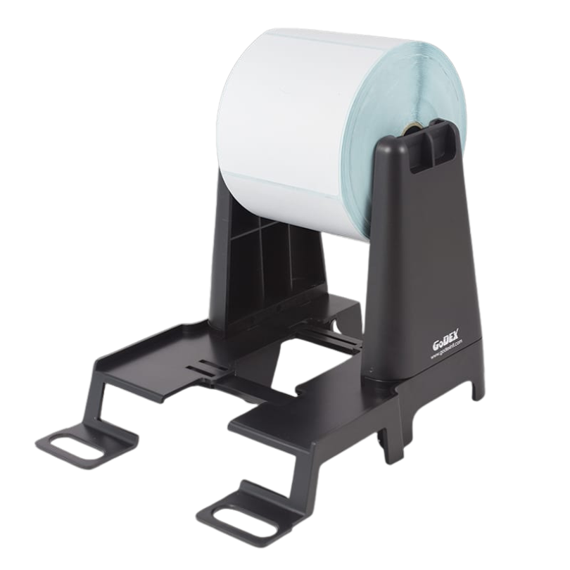 Soporte porta rollos de etiquetas adhesivas, hasta rollo de 4" de ancho