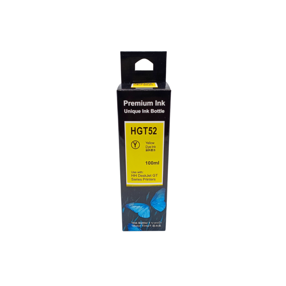 Tinta Generica Hp Serie Gt Amarillo 100ml