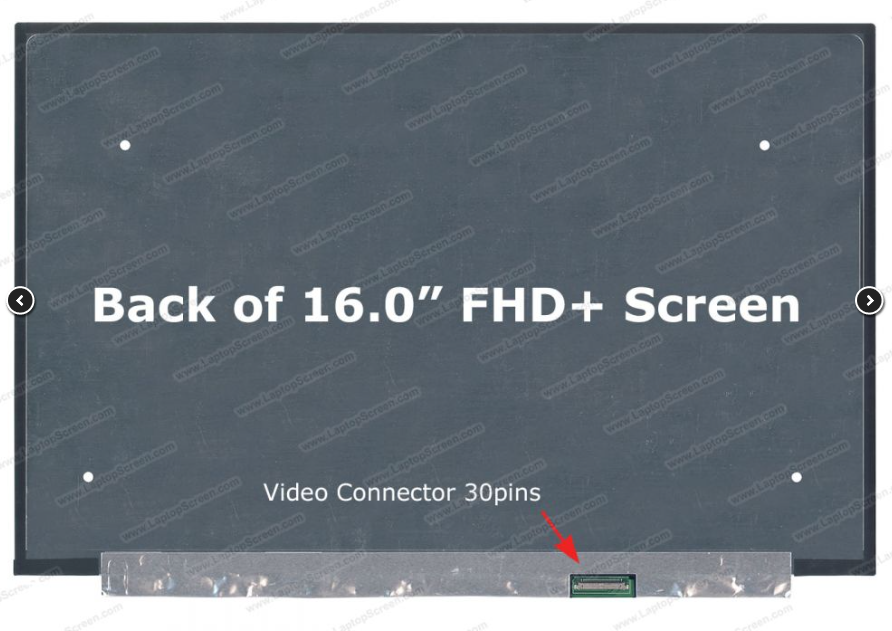 Pantalla 16.0 pulgadas NV160WUM-NH0 1920 X 1200 sin sujetadores 30 Pines