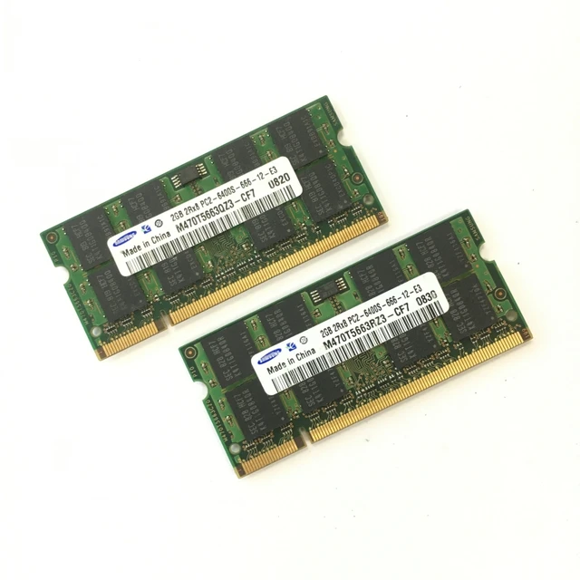 Memorias DDR2 2gb para Laptop