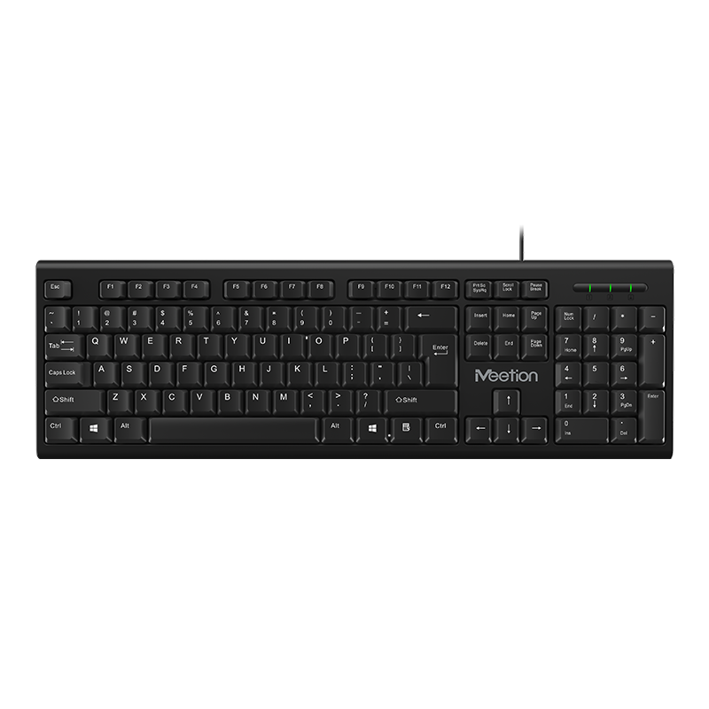 Teclado Usb estandad Meetion K100 negro en español 