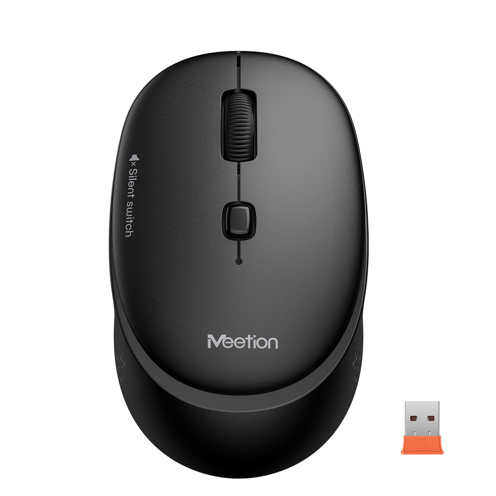 Mouse Wireless Meetion R571 color negro, incluye Baterias. 