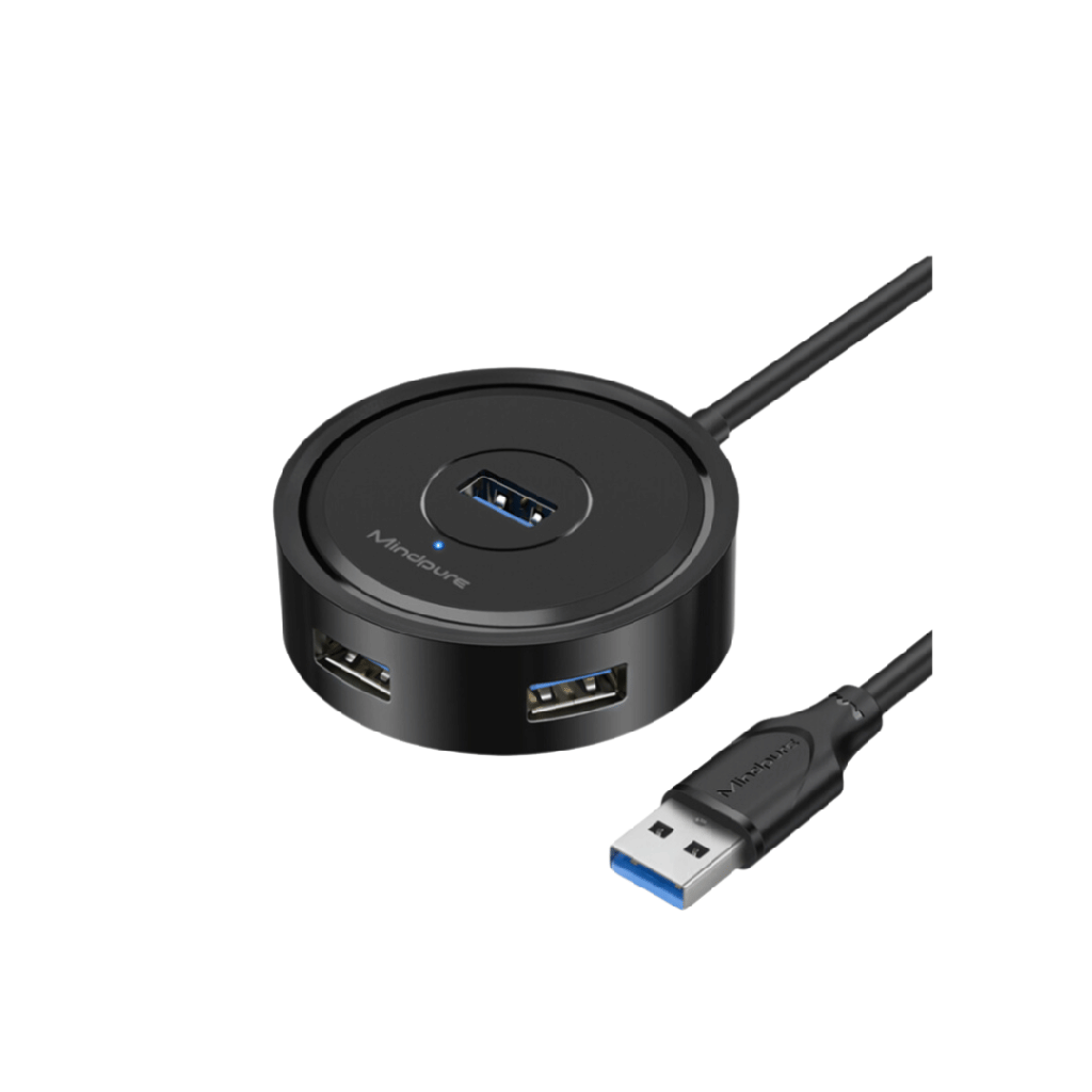 Adaptador Mindpure Hub Usb 3.0, 4 puertos US019, LX10436