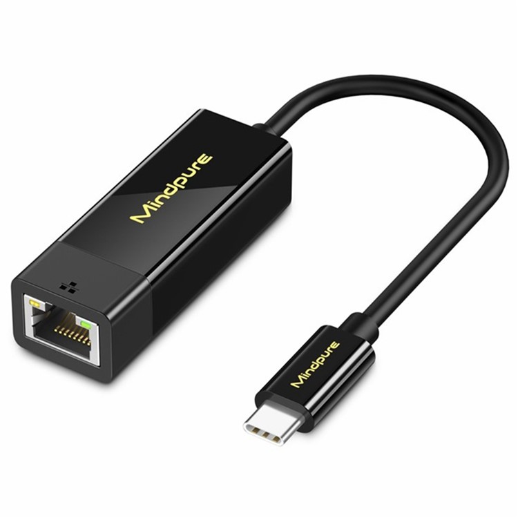 Adaptador Mindpure Usb Tipo C a Rj45 100mbps UR005 LX10392