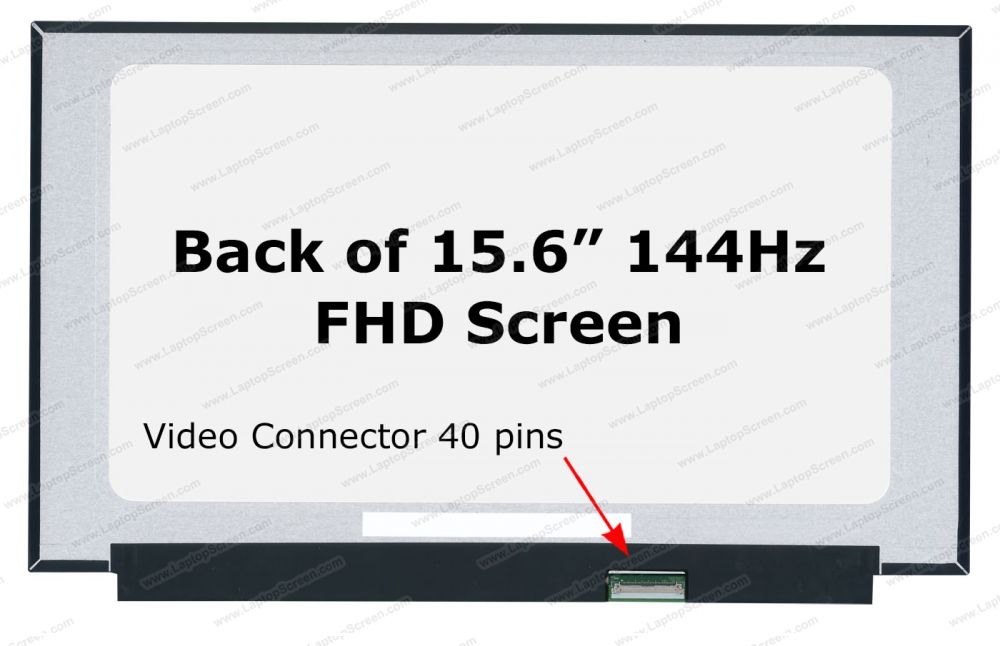 Pantalla 15.6 pulgadas NE156FHM-NX2 V18.0 1920 X 1080 144hz sin sujetadores 40 Pines 