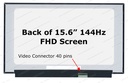 Pantalla 15.6 pulgadas NE156FHM-NX2 V18.0 1920 X 1080 144hz sin sujetadores 40 Pines 
