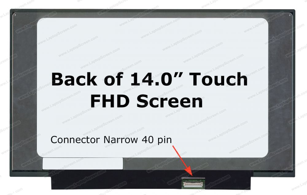 Pantalla LED 14.0" 40 pines corto Slim B140HAK03.2 HW7A, 1920X 1080 sin sujetadores Touch
