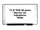 Pantalla 17.3 pulgadas NE173QHM-NY7 V8.0 2560 x 1440 165hz sin sujetadores 40 Pines micro conector