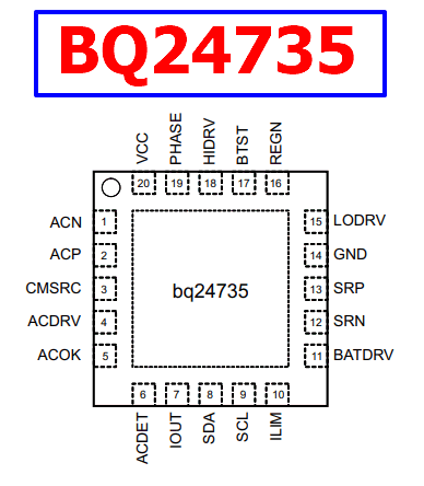 Ic Controlador de Carga BQ735F/BQ735